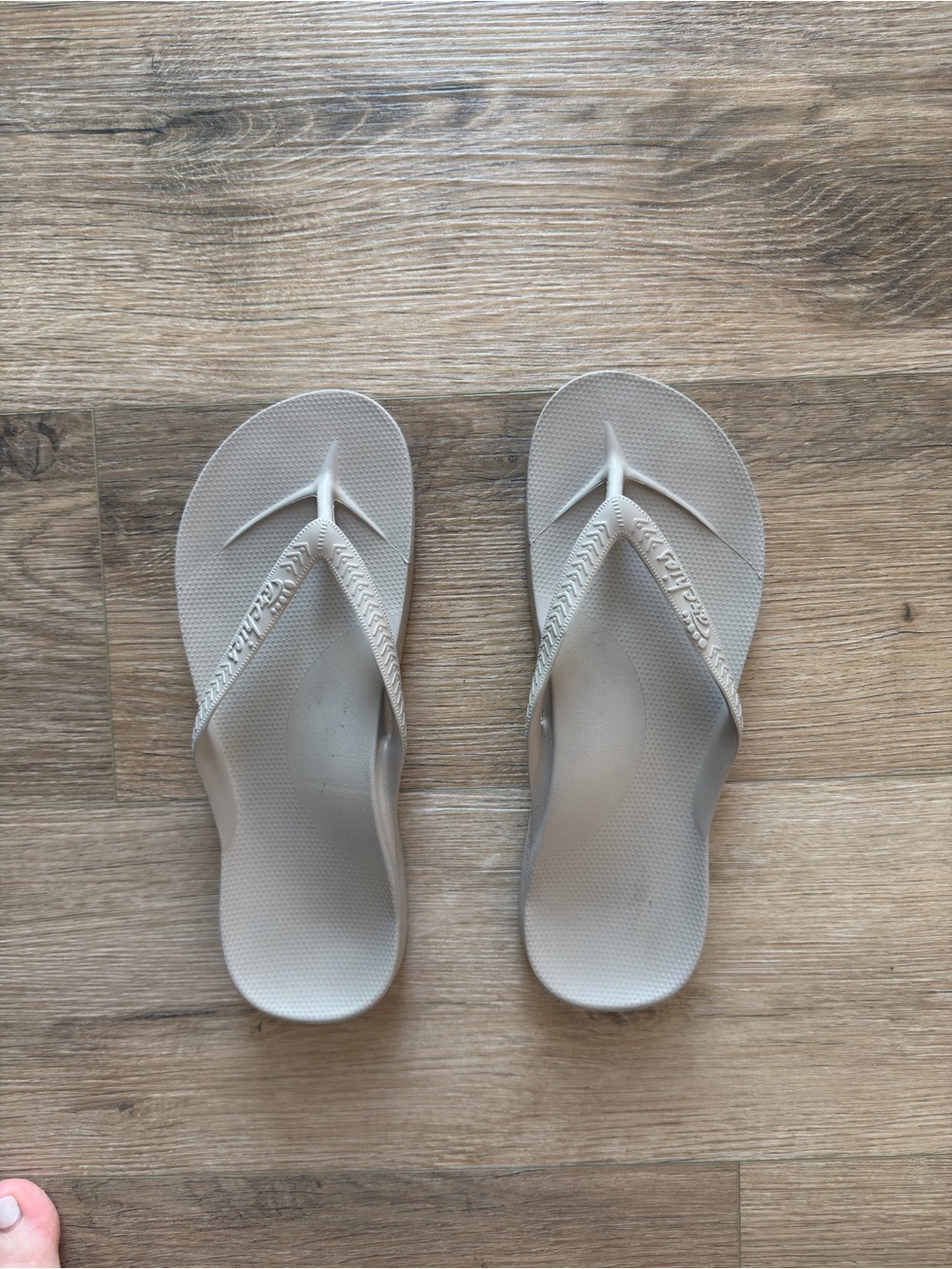 Women's Neutral Taupe Flip Flop Sandals